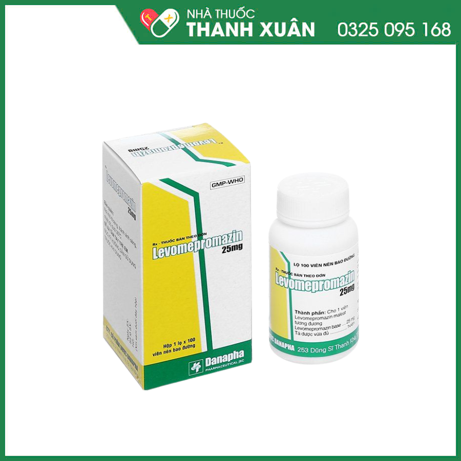 Levomepromazin Danapha 25mg trị tâm thần phân liệt