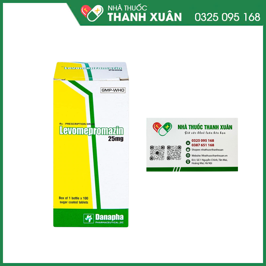 Levomepromazin Danapha 25mg trị tâm thần phân liệt