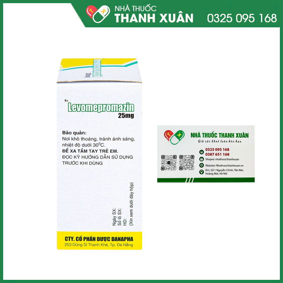 Levomepromazin Danapha 25mg trị tâm thần phân liệt