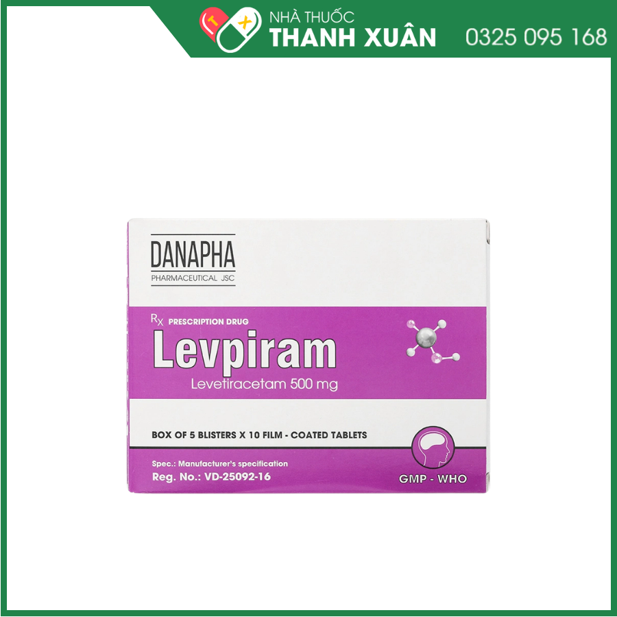 Levpiram 500mg điều trị động kinh
