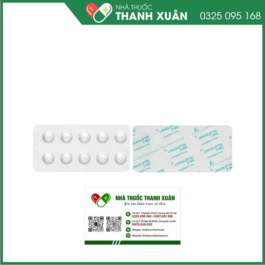 Linagliptin 5mg Boston điều trị đái tháo đường tuýp 2