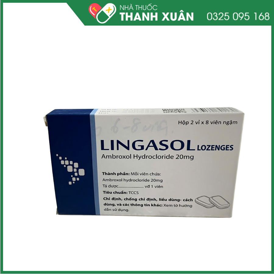 Lingasol giảm đau, viêm họng