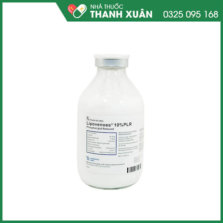 Lipovenoes 10% PLR thuốc cung cấp calori và các acid béo thiết yếu