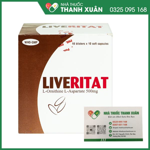 Thuốc Liveritat 500mg - Hỗ trợ điều trị bệnh viêm gan, xơ gan