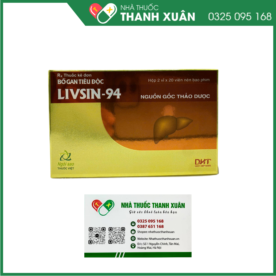 Bổ gan tiêu độc Livsin-94 điều trị viêm gan cấp và mãn tính