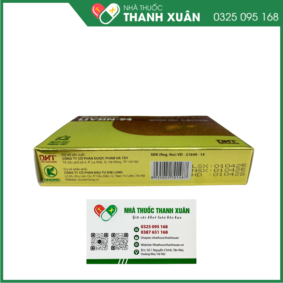 Bổ gan tiêu độc Livsin-94 điều trị viêm gan cấp và mãn tính
