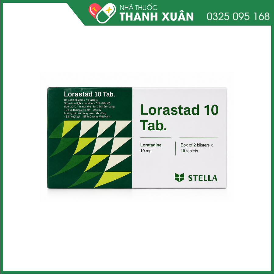 Lorastad - Giảm triệu chứng dị ứng: viêm mũi, mề đay mãn tính