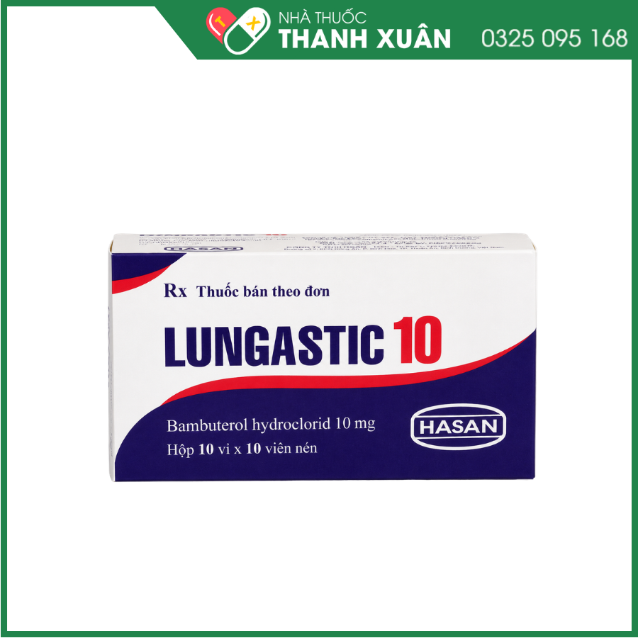 Lungastic 10 trị bệnh lý hô hấp