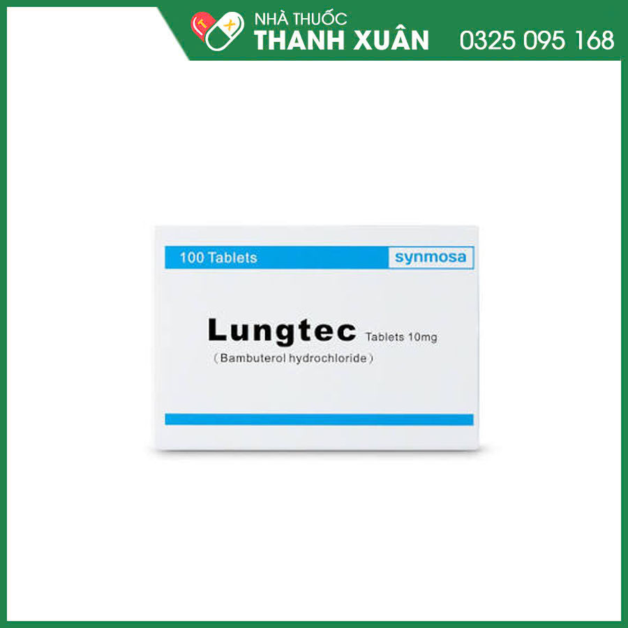 Lungtec Tablets 10mg thuốc điều trị hen phế quản phổi mãn tính và các bệnh lý khác tại phổi có kèm theo co thắt