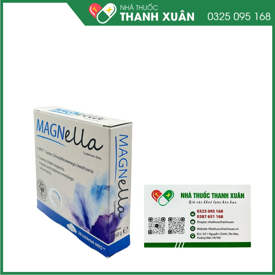 Magnella viên uống bổ sung magie và vitamin B6
