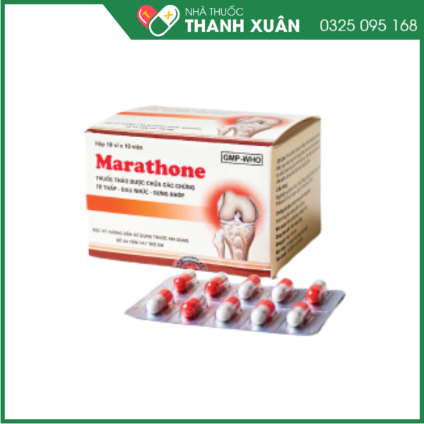 Marathone điều trị các bệnh phong tê thấp, viêm khớp cấp và mãn tính