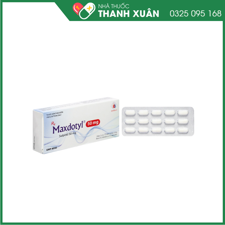 Maxdotyl 50mg trị rối loạn hành vi, rối loạn lo âu