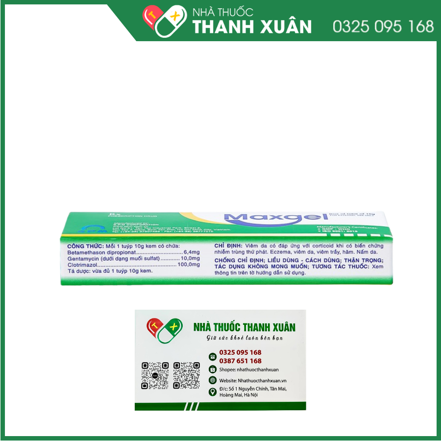 Maxgel điều trị Eczema, viêm da, viêm trầy, hăm, nấm da