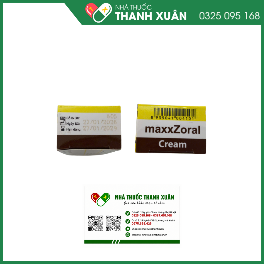Maxxzoral Cream điều trị các bệnh nhiễm nấm ở da