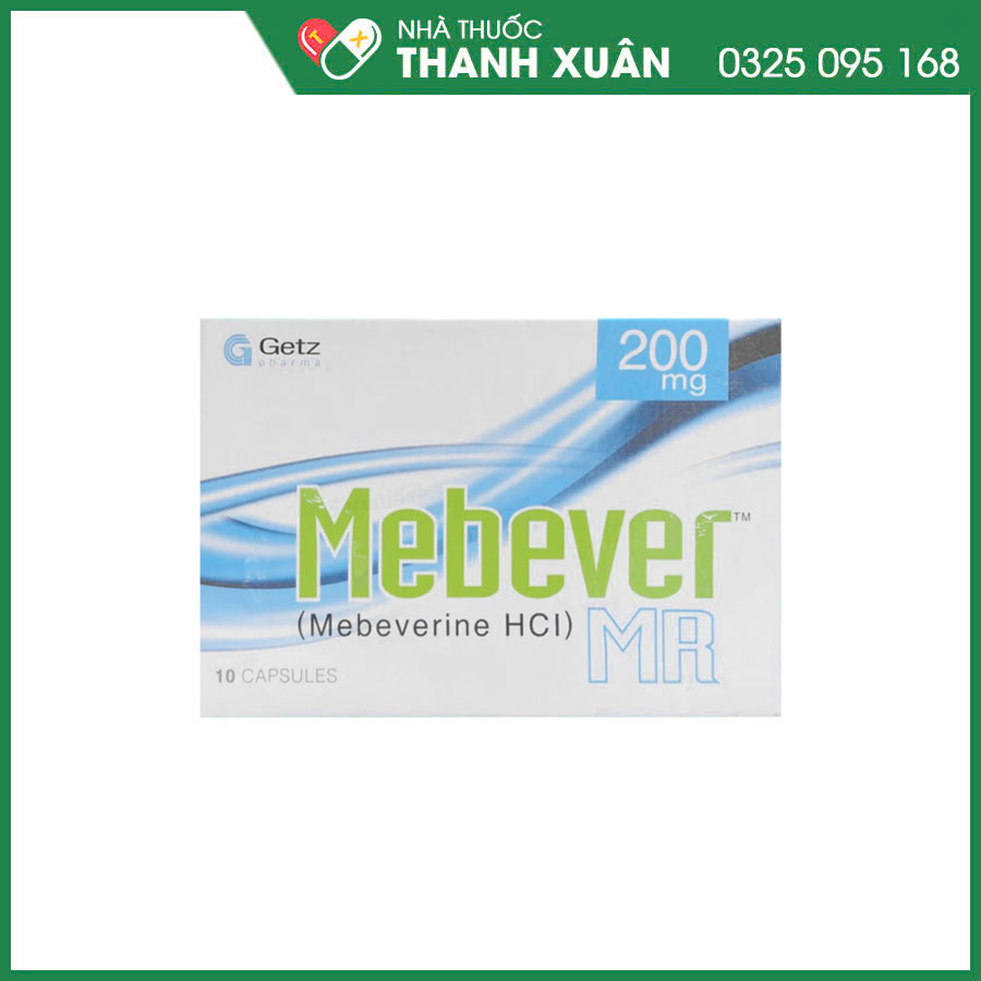 Mebever MR 200mg thuốc giảm triệu chứng của hội vi chứng ruột kích thích