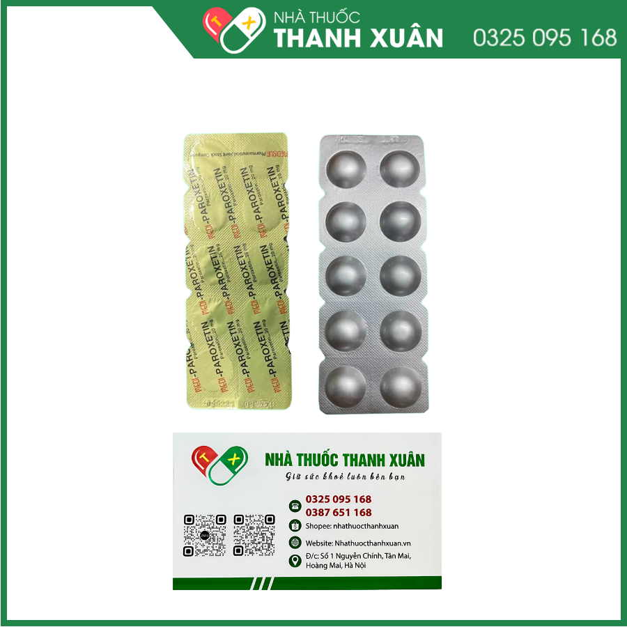Medi- Paroxetin điều trị bệnh trầm cảm và các rối loạn lo âu