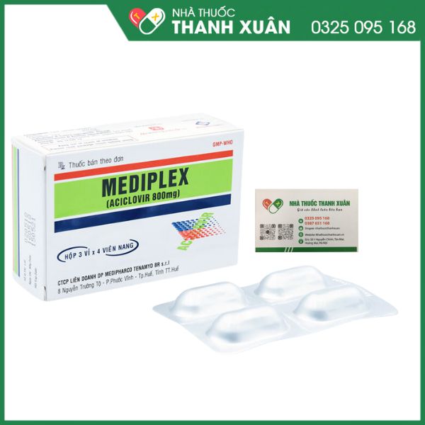 Mediplex điều trị nhiễm virus Herpes simplex