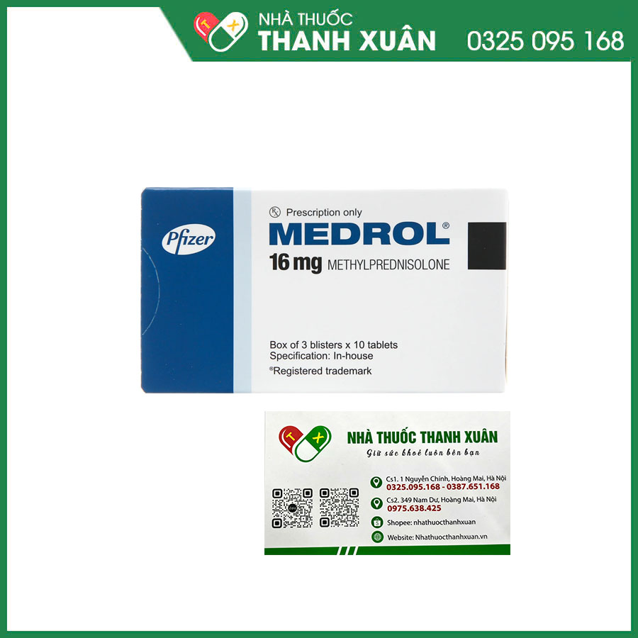 MEDROL thuốc kháng viêm, điều trị rối loạn nội tiết, dị ứng