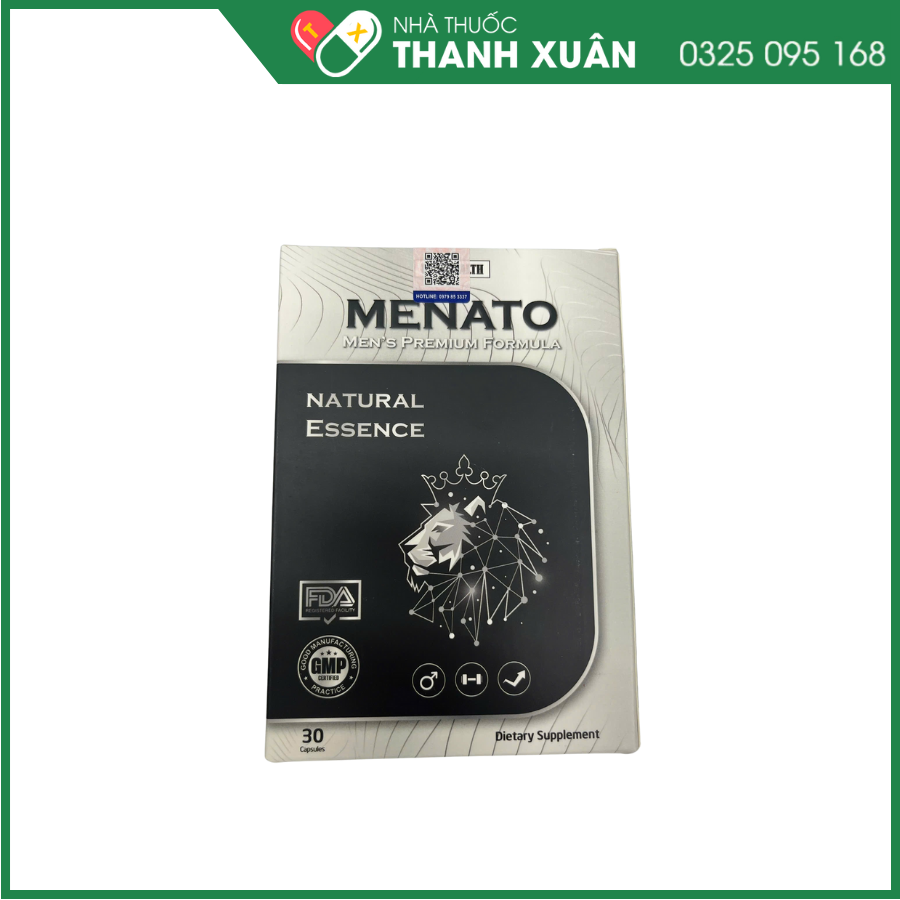 Menato hỗ trợ bổ thận tráng dương, tăng cường sinh lực
