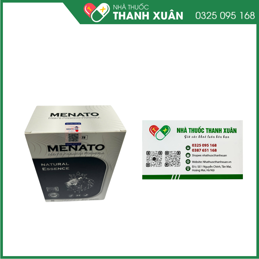 Menato hỗ trợ bổ thận tráng dương, tăng cường sinh lực