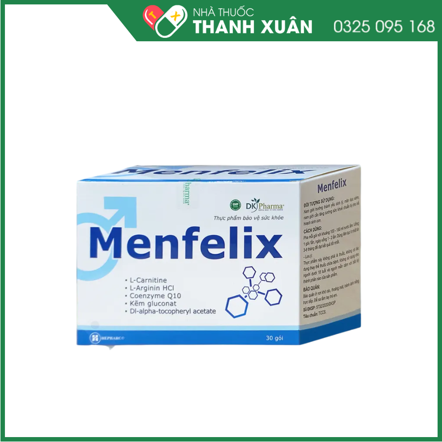 Menfelix - Thực phẩm bổ sung hỗ trợ sinh sản cho nam