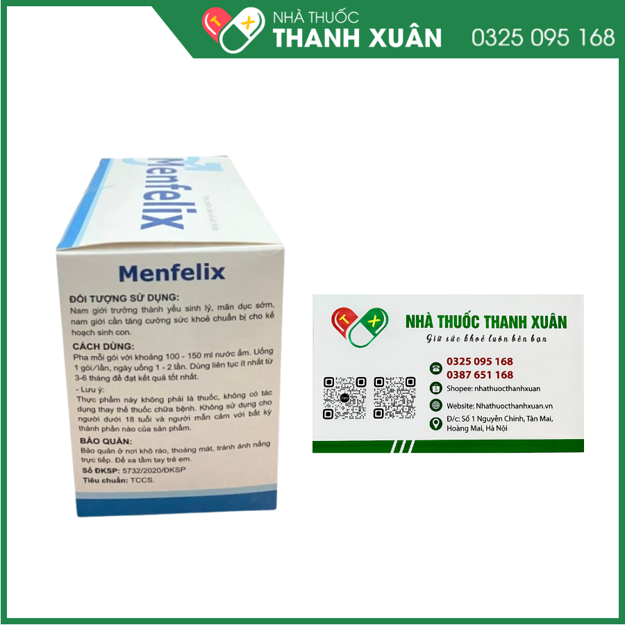 Menfelix - Thực phẩm bổ sung hỗ trợ sinh sản cho nam