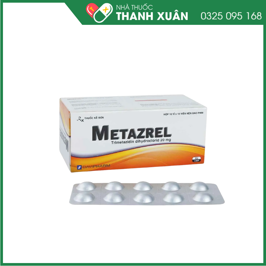 Metazrel hỗ trợ điều trị đau thắt ngực ổn định