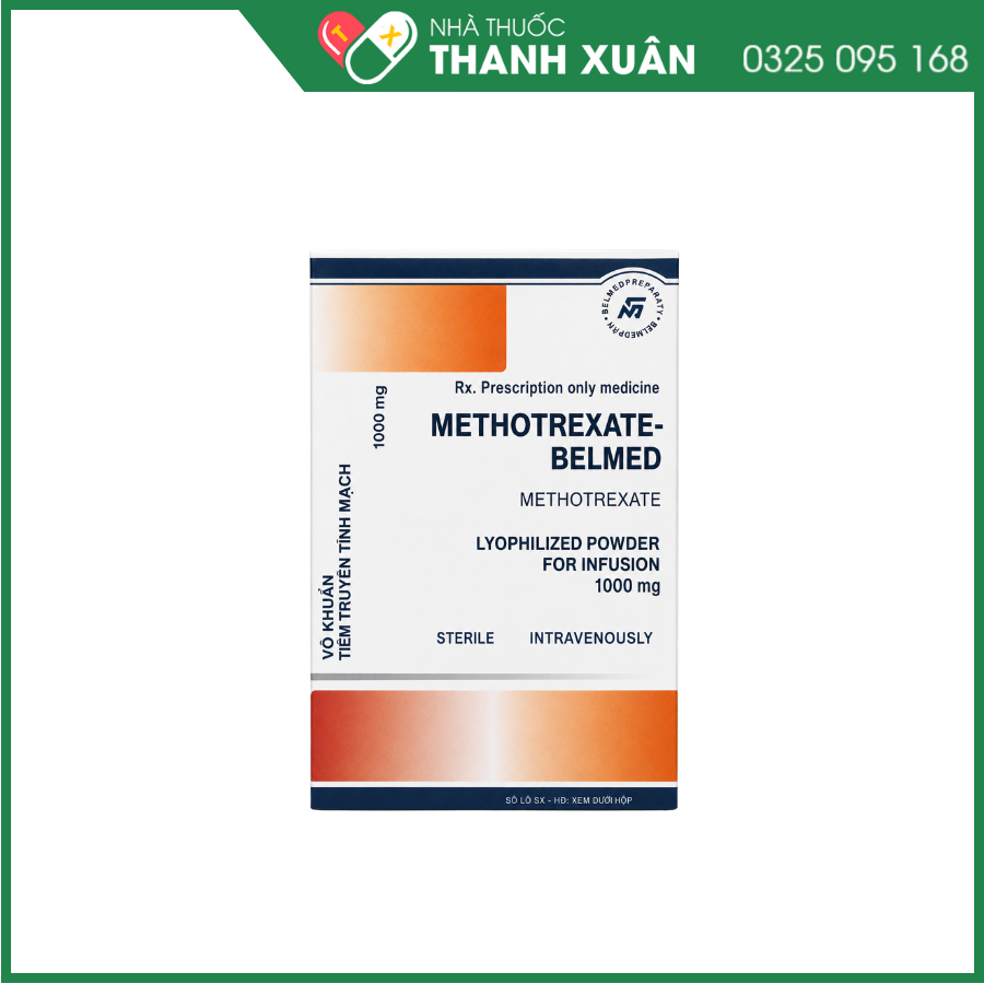 Methotrexate Belmed 1000mg trị ung thư