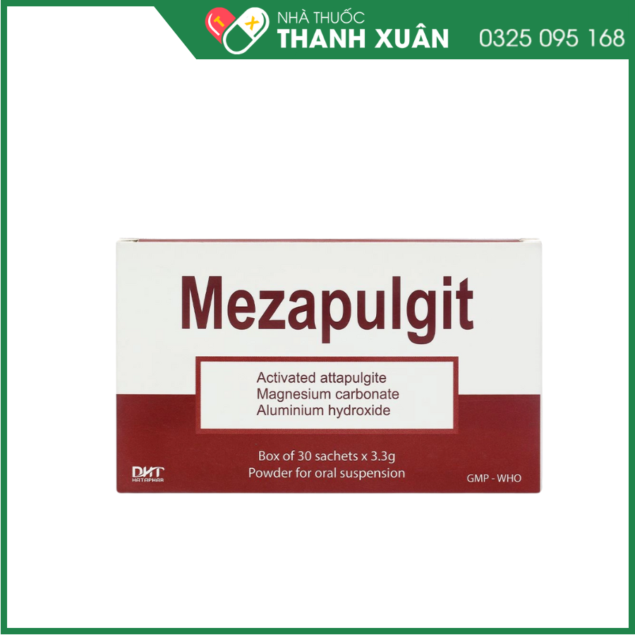 Mezapulgit điều trị các triệu chứng đau do bệnh lý thực quản - tá tràng, trào ngược dạ dày - thực quản