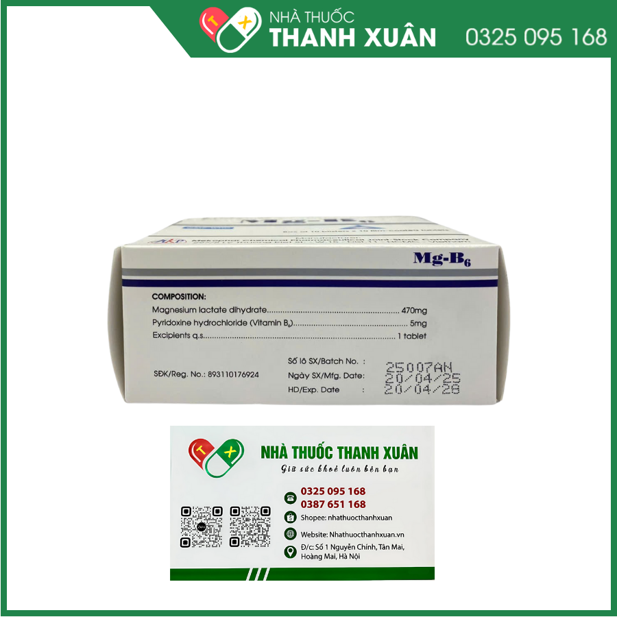 Mg-B6 điều trị các trường hợp thiếu magnise