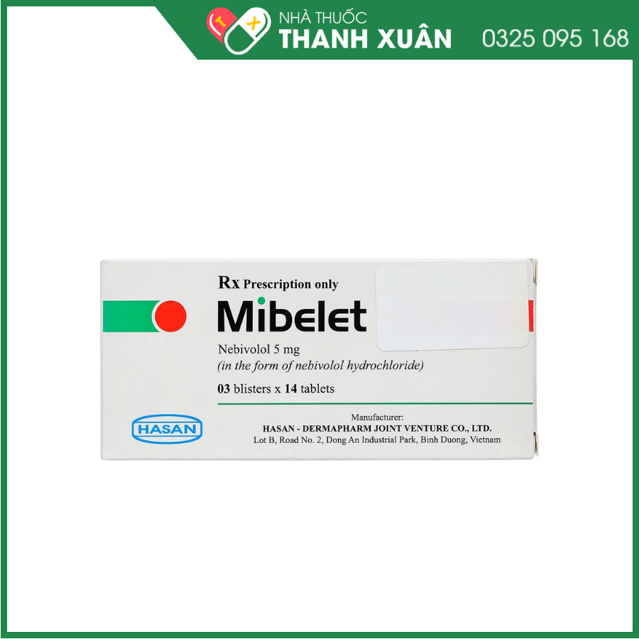 Mibelet 5mg điều trị tăng huyết áp vô căn, suy tim