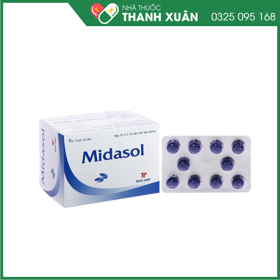 Midasol điều trị hỗ trợ viêm, đau trong nhiễm trùng đường tiểu