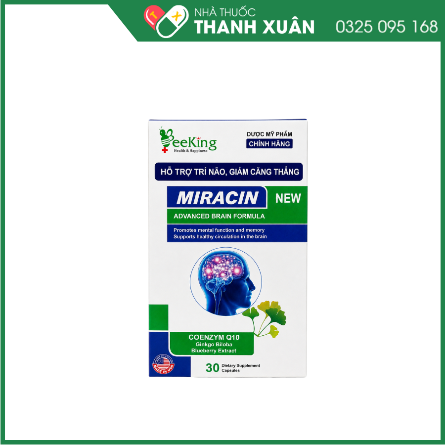 Miracin viên uống bổ não