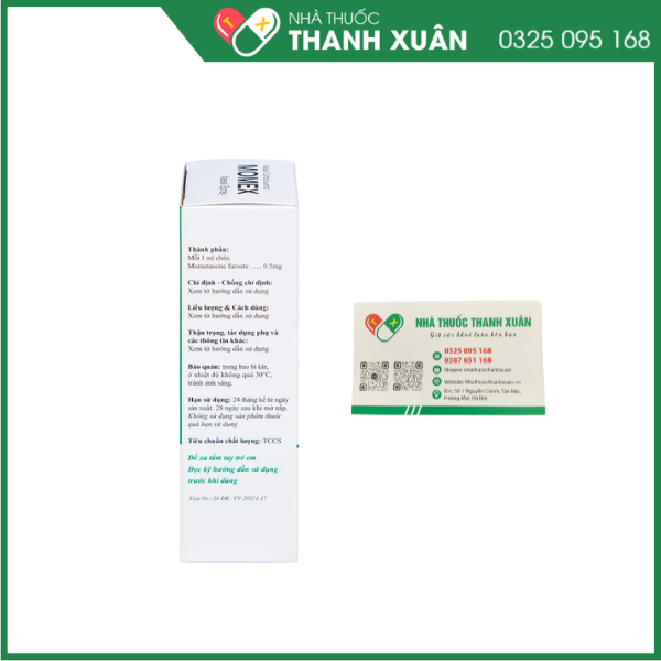 Hỗn dịch xịt mũi Momex Nasal Spray Hanlim điều trị viêm mũi theo mùa