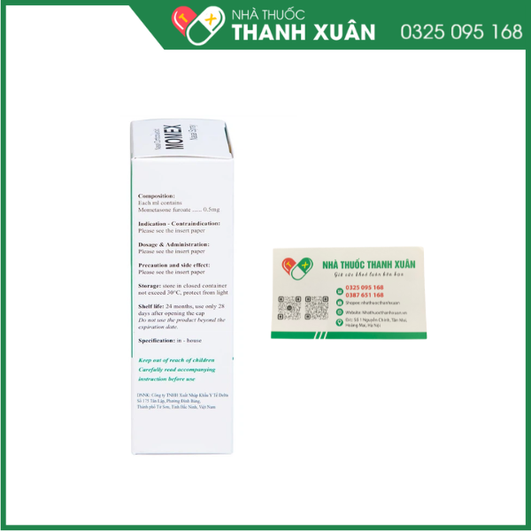 Hỗn dịch xịt mũi Momex Nasal Spray Hanlim điều trị viêm mũi theo mùa