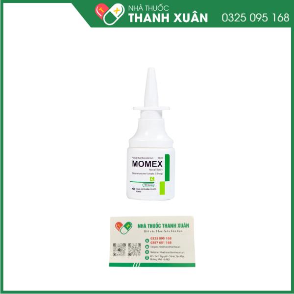 Hỗn dịch xịt mũi Momex Nasal Spray Hanlim điều trị viêm mũi theo mùa