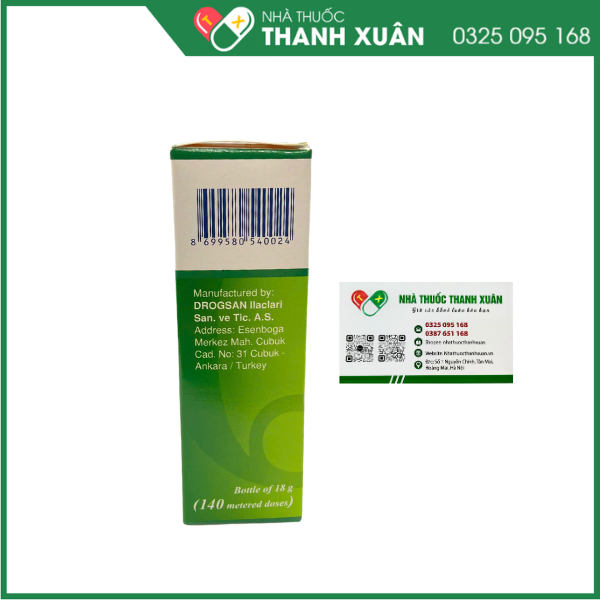 Hỗn dịch xịt mũi Moslve điều trị viêm mũi dị ứng, polyp mũi