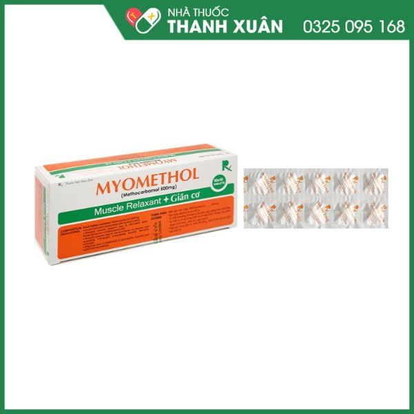 Myomethol thuốc điều trị co thắt cơ