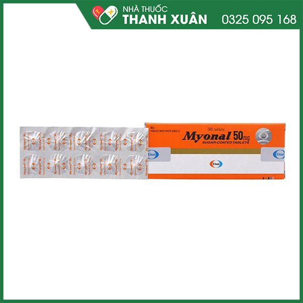 Thuốc Myonal giãn cơ, trị đau do cứng cơ