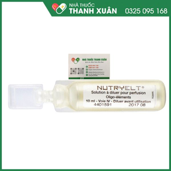 NUTRYELT - Cung cấp dinh dưỡng qua đường tĩnh mạch