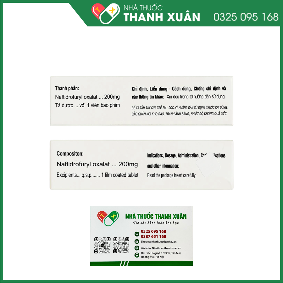 Naftizine 200mg điều trị viêm động mạch tắc nghẽn mãn tính chi dưới