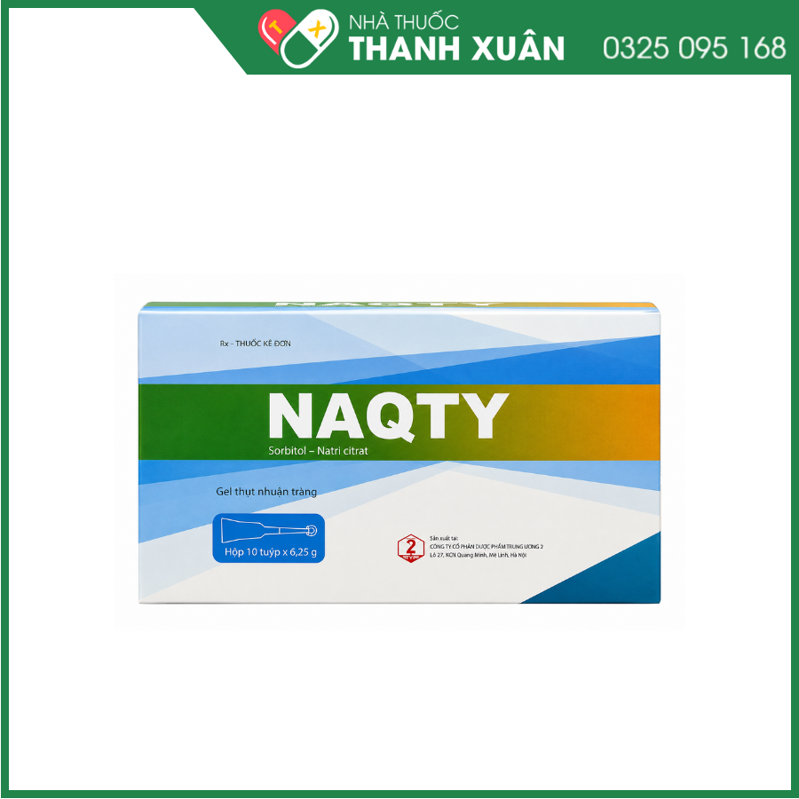 Gel thụt nhuận tràng Naqty 6,25g