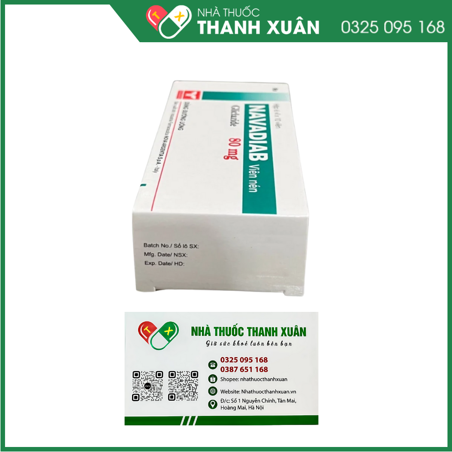 Navadiab 80 mg điều trị đái tháo đường type 2