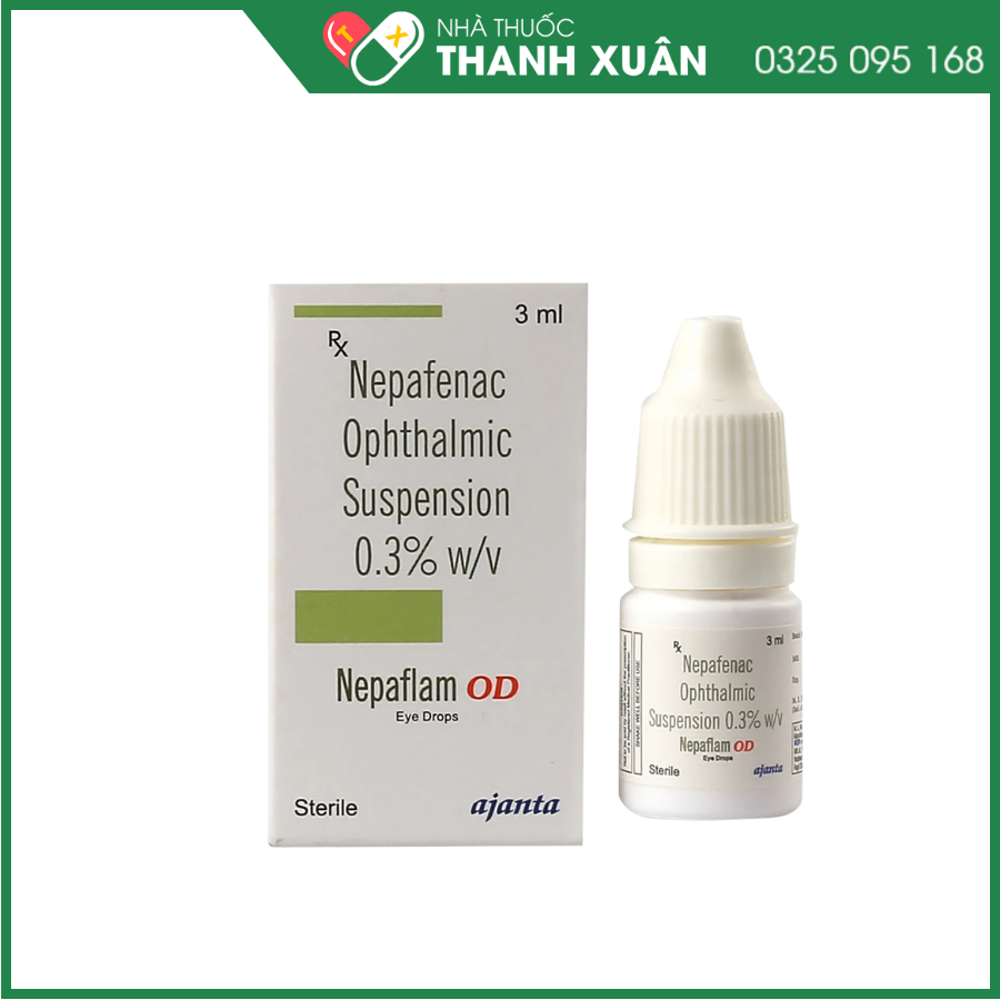 Nepaflam điều trị đau sau phẫu thuật đục thủy tinh thể