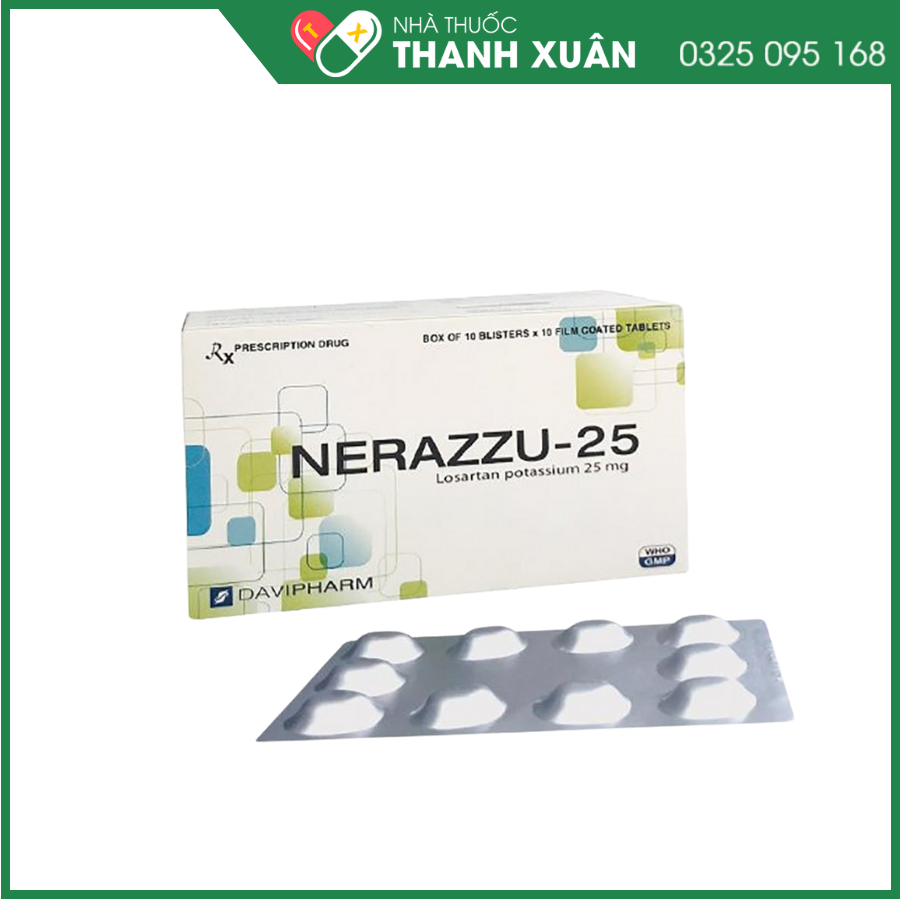 Nerazzu-25 điều trị tăng huyết áp
