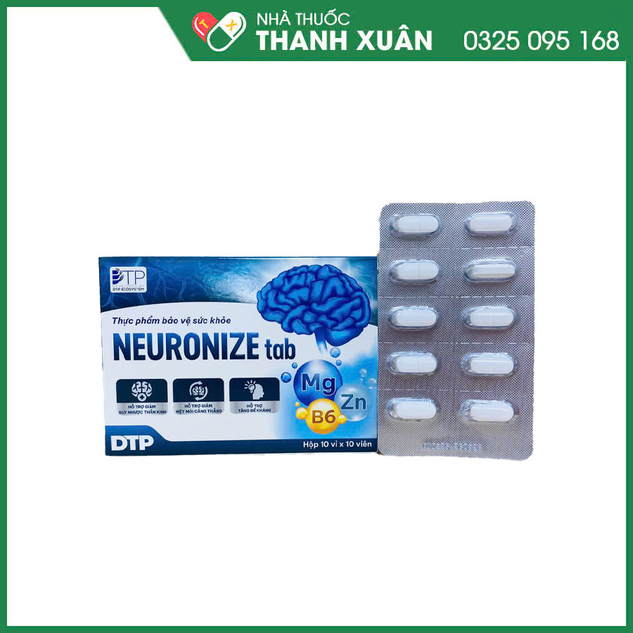 Neuronize giúp cải thiện tình trạng mệt mỏi, căng thẳng, suy nhược thần kinh, tăng cường sức đề kháng