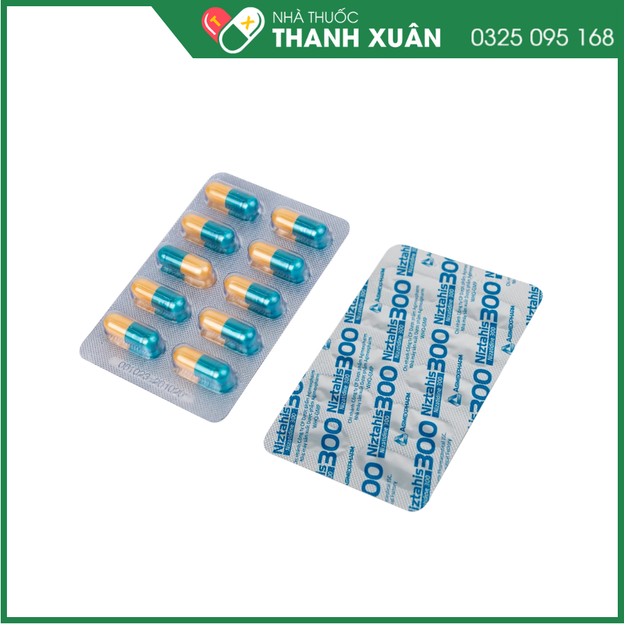 Niztahis 300 trị loét dạ dày, tá tràng, bệnh trào ngược dạ dày - thực quản