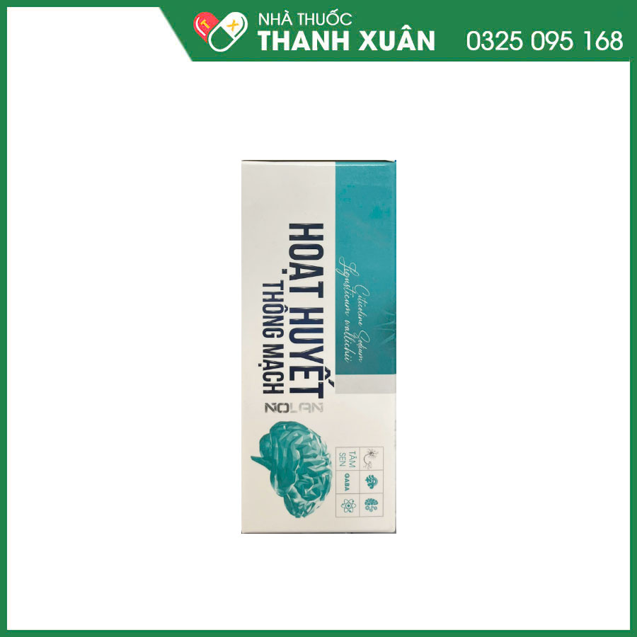Hoạt Huyết Thông Mạch Nolan giúp hỗ trợ tăng cường lưu thông máu não, hỗ trợ quá trình phục hồi sau tai biến mạch máu não