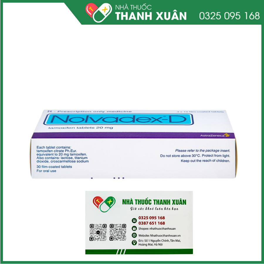 Nolvadex-D điều trị ung thư biểu mô tuyến vú