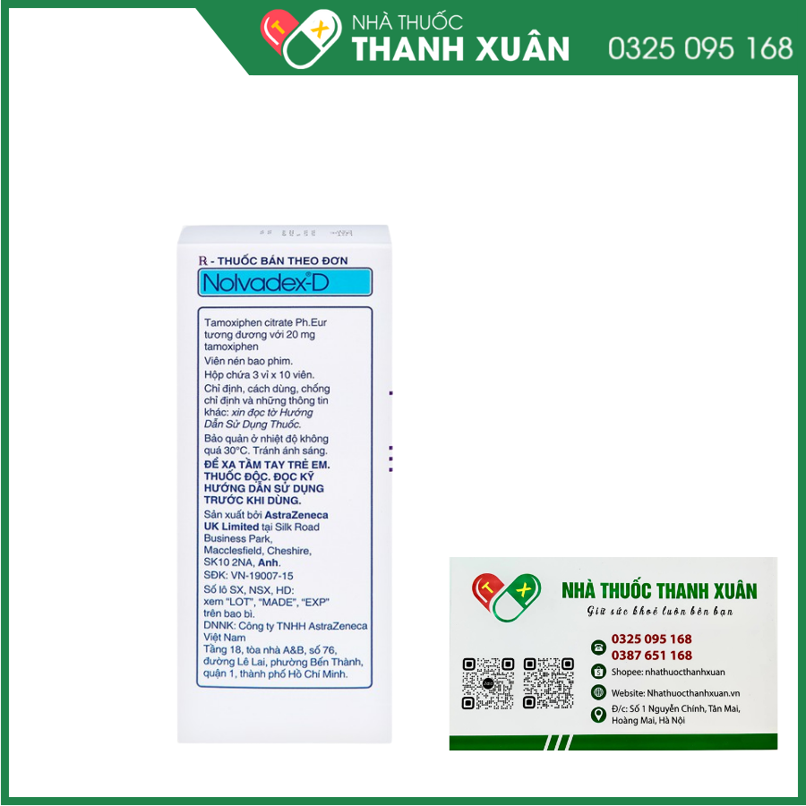 Nolvadex-D điều trị ung thư biểu mô tuyến vú